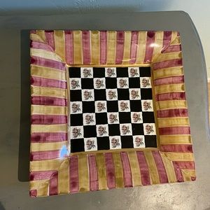 MacKenzie Childs Torquay Large Square Plate